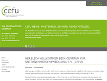 Tablet Screenshot of cefu.de